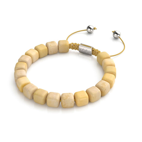 Gelber Quarz | Silber | Edelstein-Kieselstein-Makramee-Armband